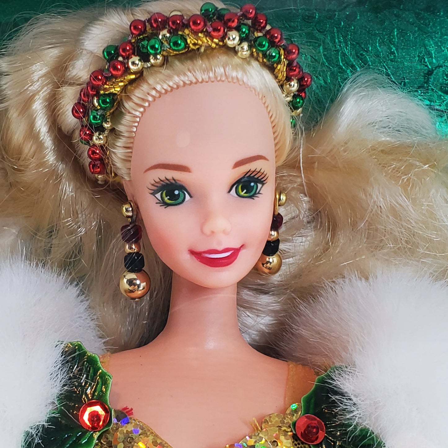 Rare Misprint 1994 Holiday Barbie Collectors Choice