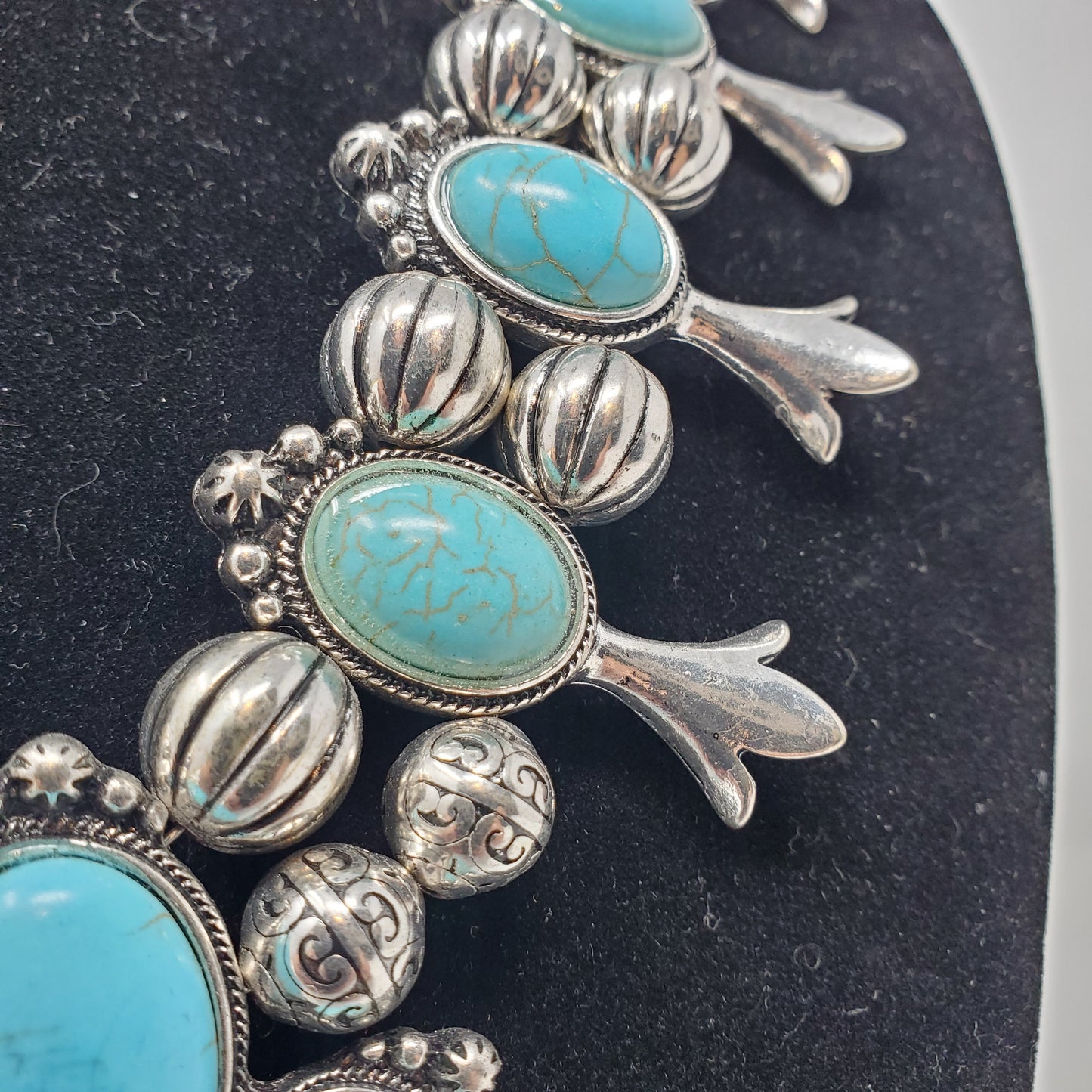 Faux Squash Blossom with Earrings- Sold out! but will return soon!