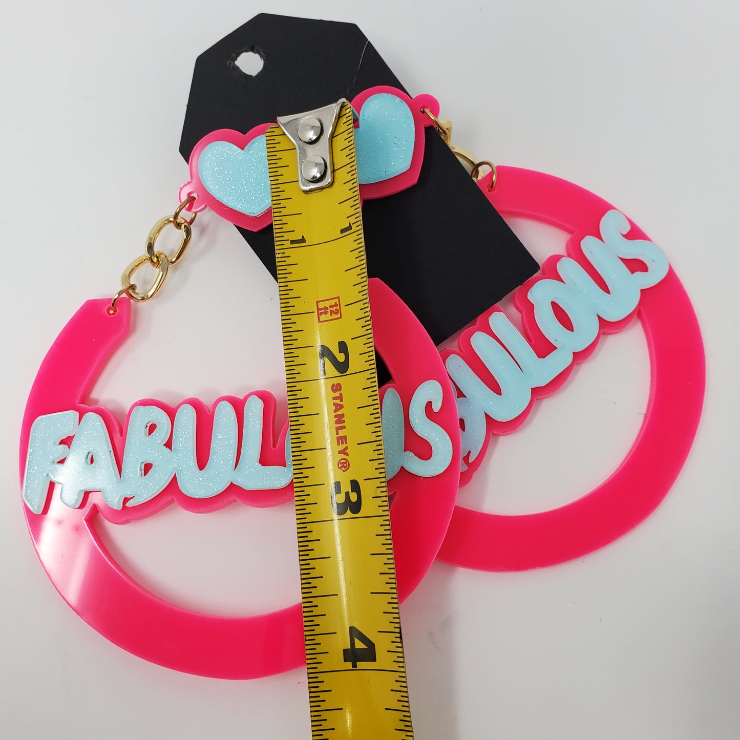 Acrylic 4" Fabulous Earrings