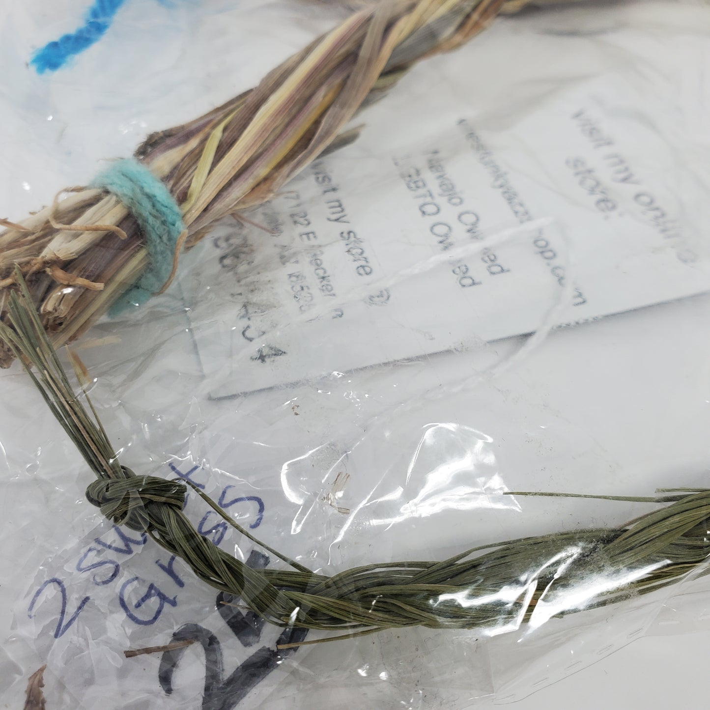 Two 22" Sweetgrass Ropes