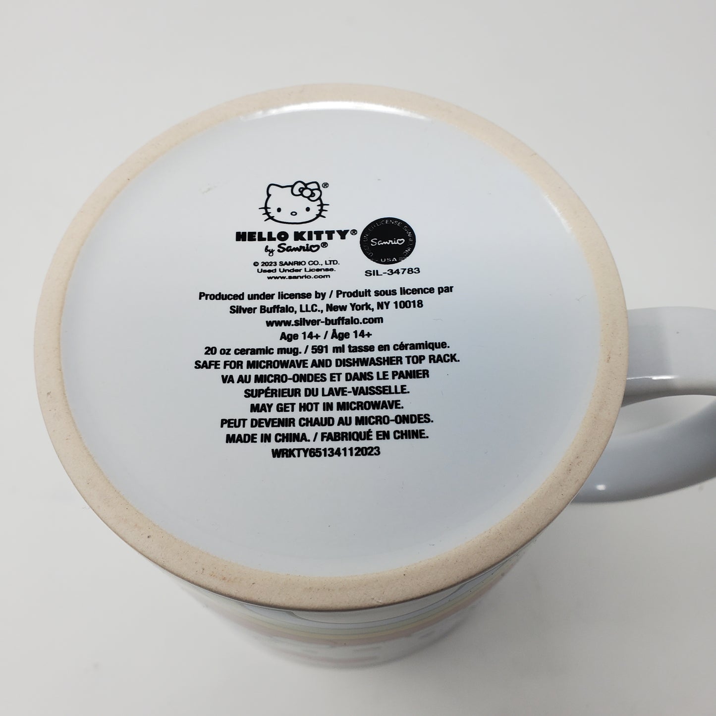Hello Kitty 20 oz Ceramic Rainbow Mug by Sanrio