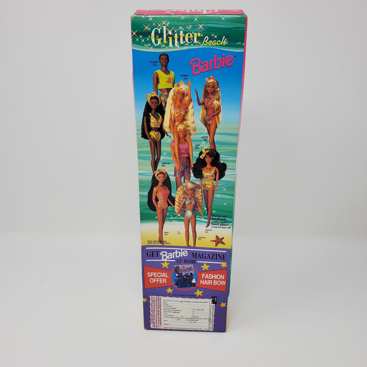 Glitter Beach Barbie Ken Doll by Mattel Vintage 1992 w/ original price tag!