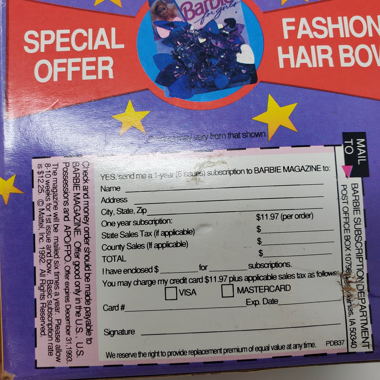 Glitter Beach Barbie Ken Doll by Mattel Vintage 1992 w/ original price tag!
