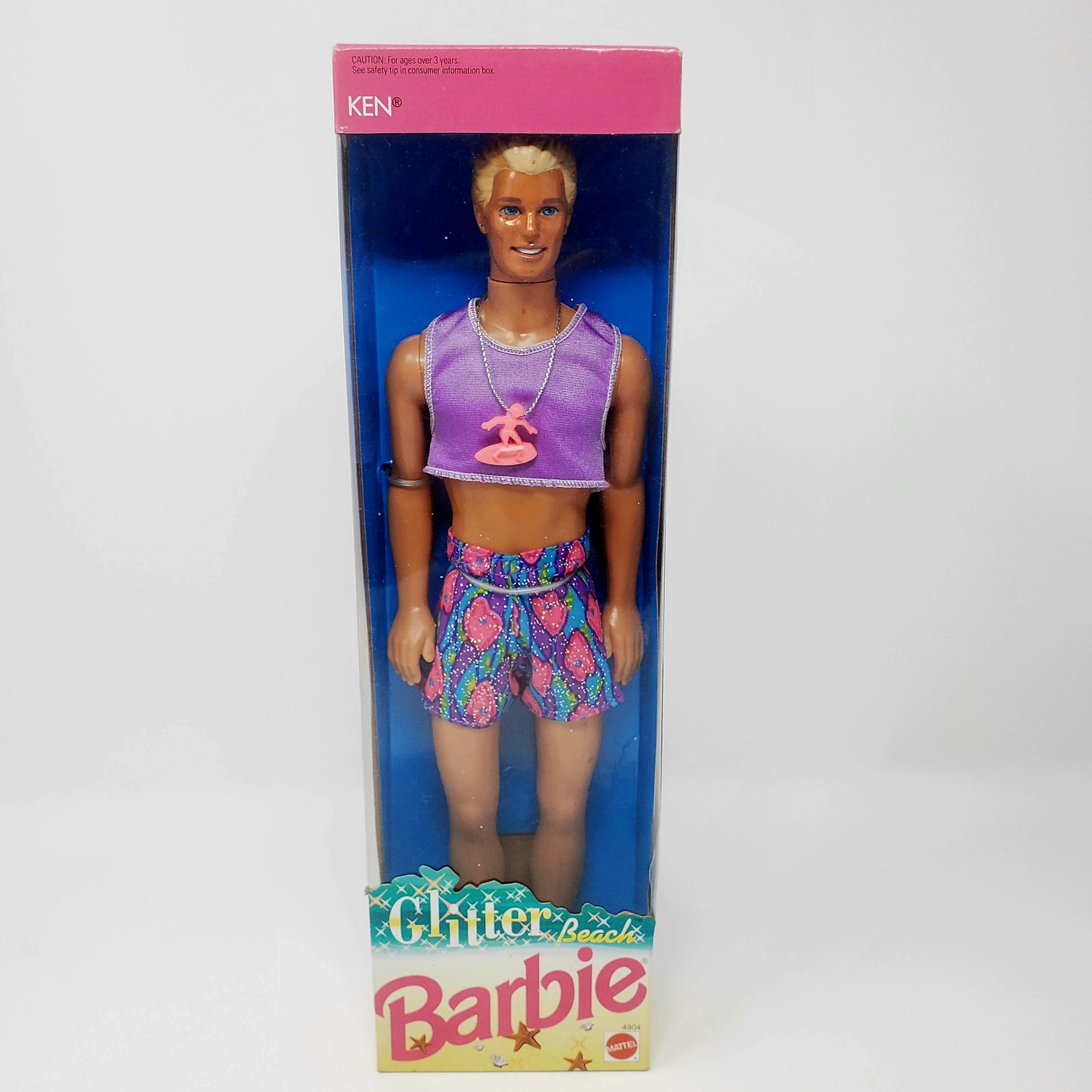 Ken Glitter Beach Doll from Mattel 1992 Collectors doll with Original "Toys R U" price tag!