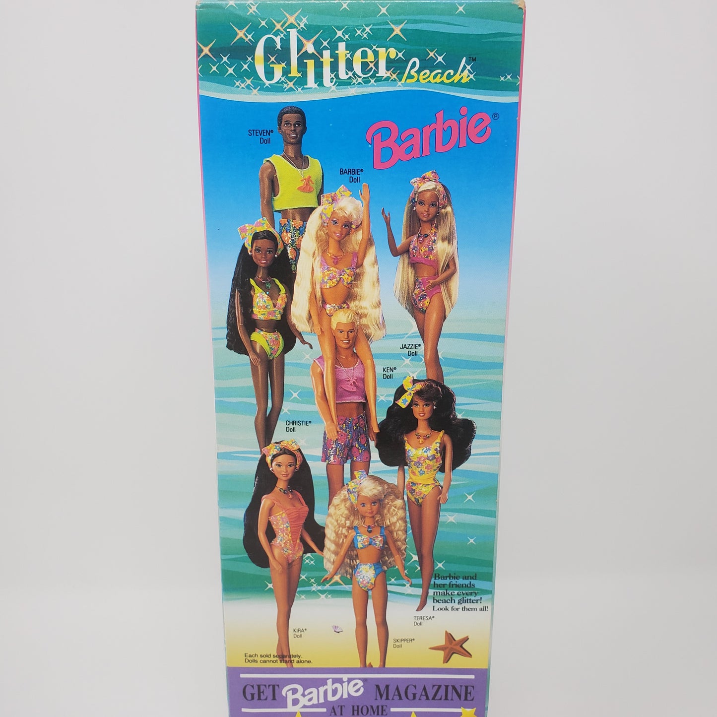 Ken Glitter Beach Doll from Mattel 1992 Collectors doll with Original "Toys R U" price tag!