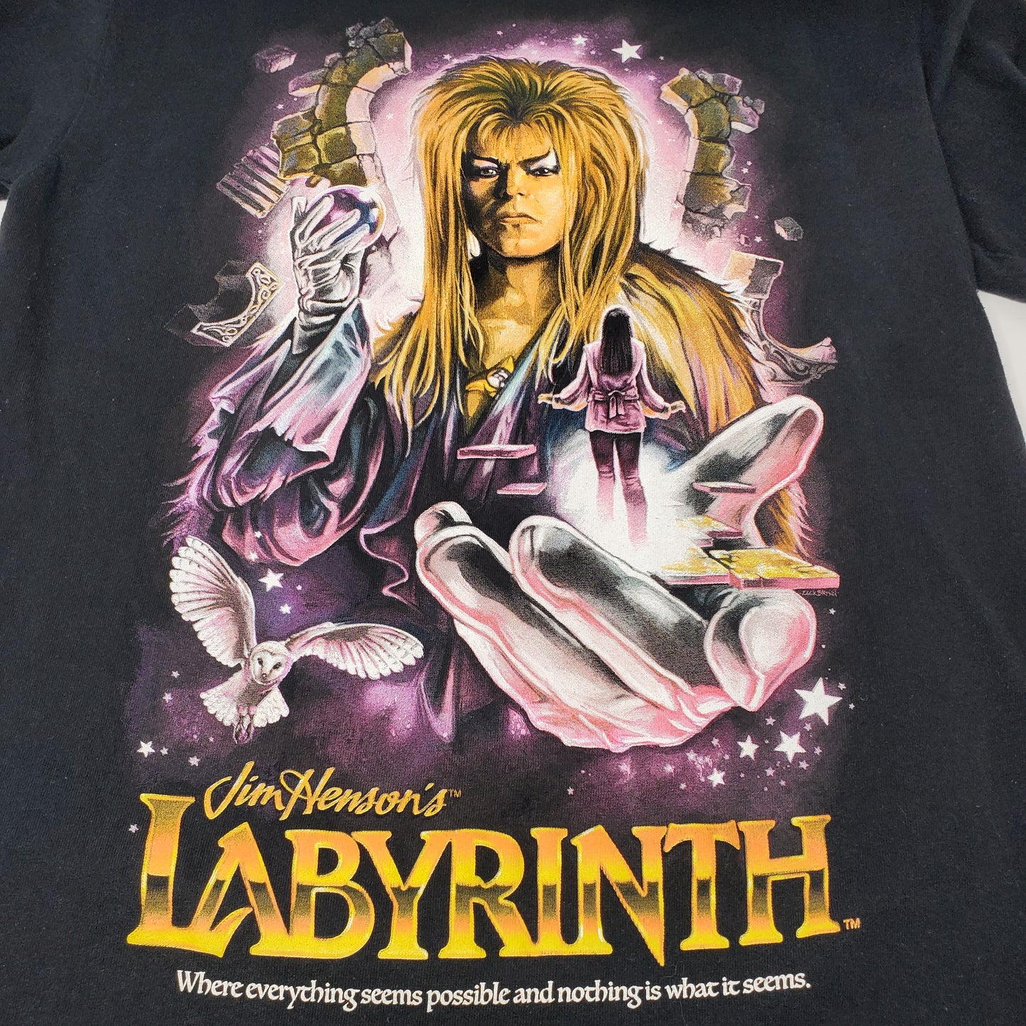 Jim Henson's Labyrinth The Goblin King Collectible Tshirt Mens size small