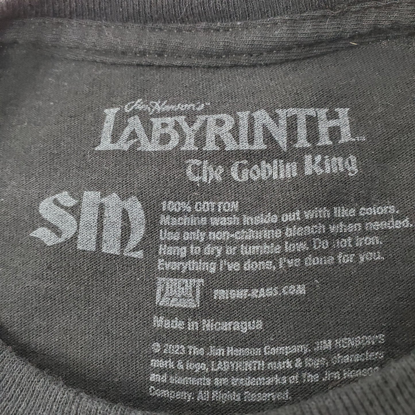 Jim Henson's Labyrinth The Goblin King Collectible Tshirt Mens size small