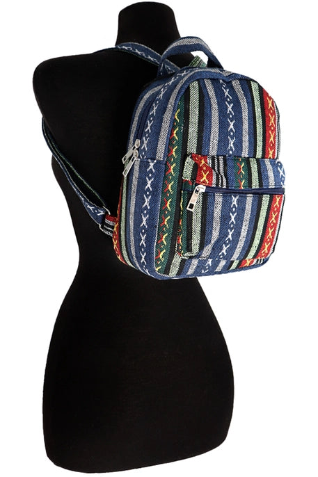 Bohemian Tribal pattern/design Woven Canvas Cotton Backpack