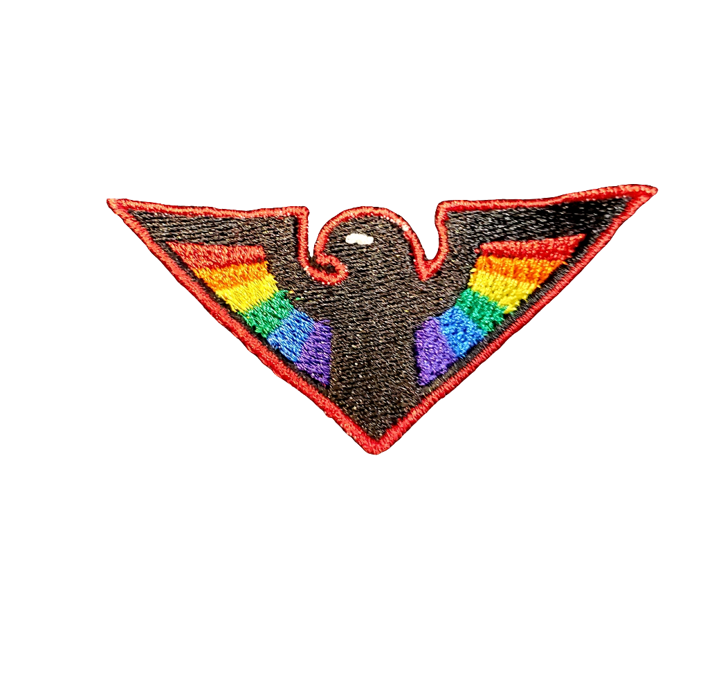 Vintage Classic 1980s Eagle Pride Embroidery on black tank top