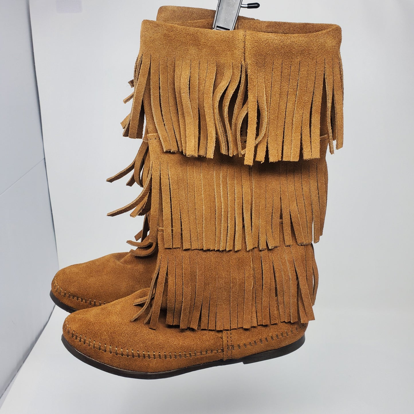 Women Minnetonka 3 Layer Fringe Boot