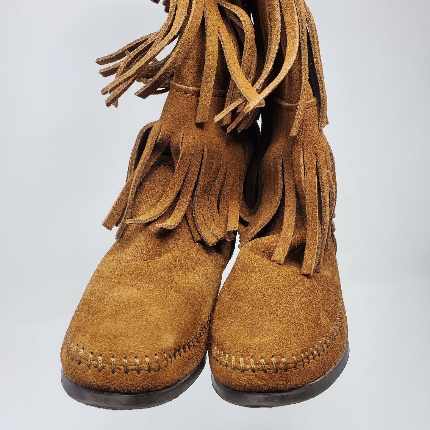 Women Minnetonka 3 Layer Fringe Boot