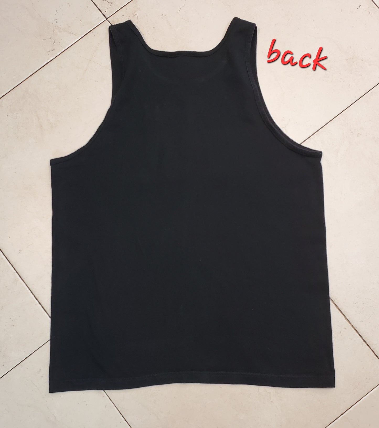 Vintage Classic 1980s Eagle Pride Embroidery on black tank top