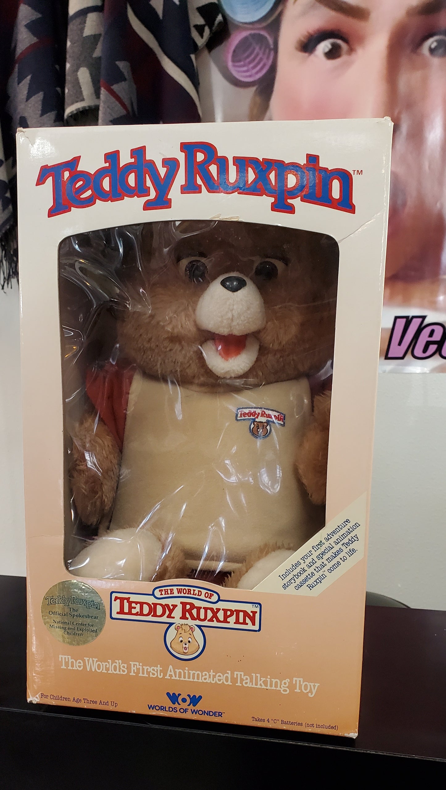 Teddy Ruxpin 1985 Vintage Doll Worlds Of Wonder NIB