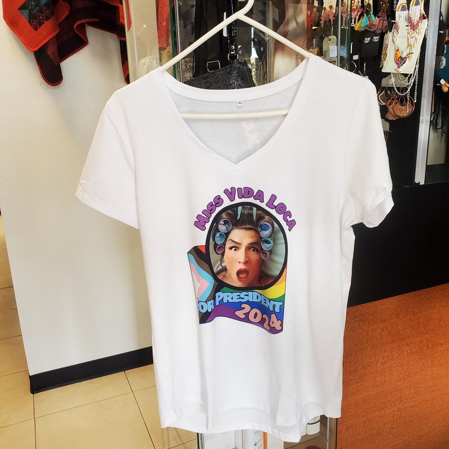 Miss Vida Loca for President 2024 Tee Shirt  Small or Medium