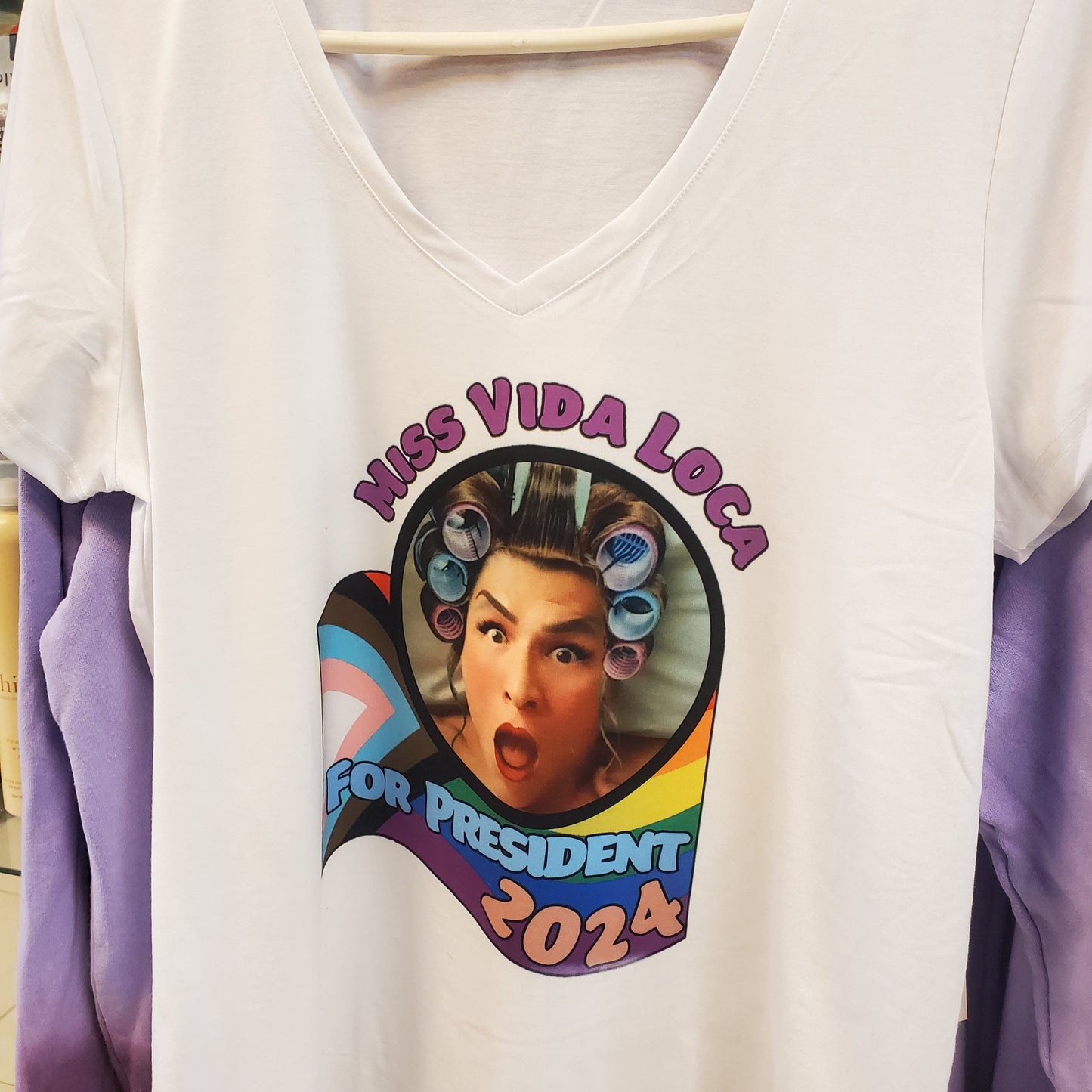 Miss Vida Loca for President 2024 Tee Shirt  Small or Medium