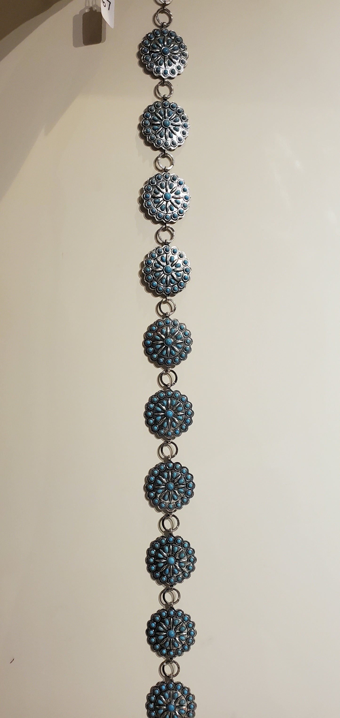 Western Concho with Stone Faux Turquoise Stone