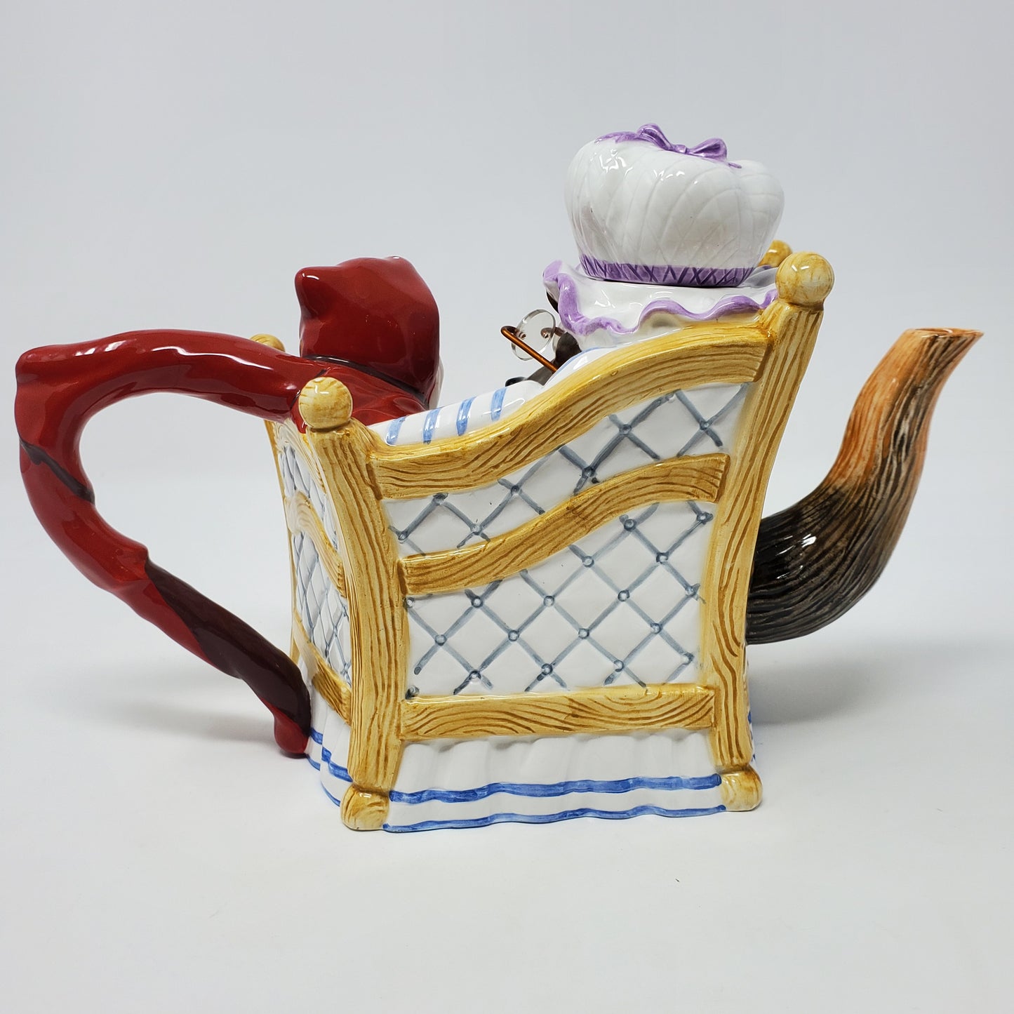 Department 56 Little Red Riding Hood and Big Bad Wolf Fairytale vintage teapot