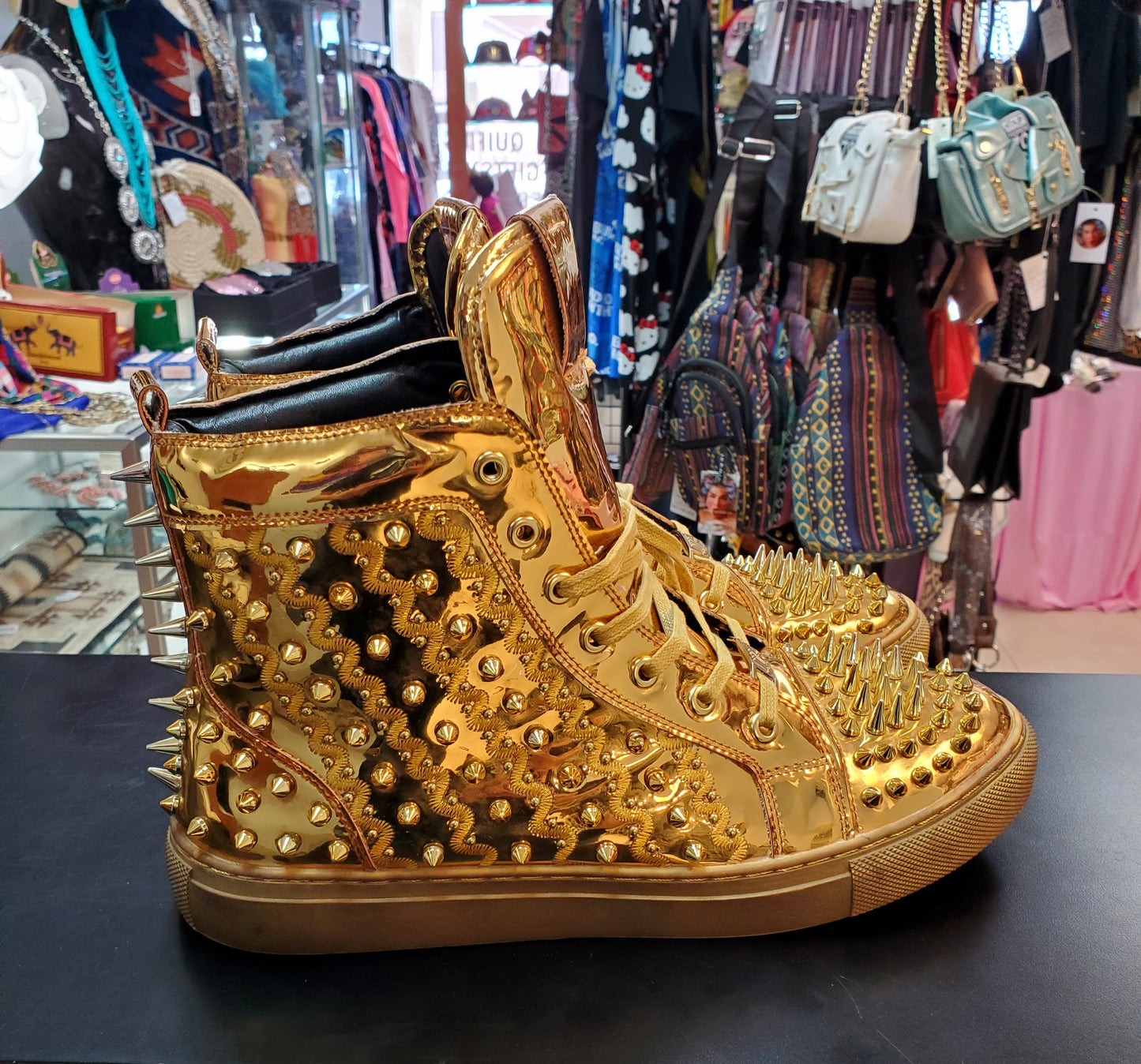 J75 by Jump NewYork Zicron Gold Hightop Sneaker