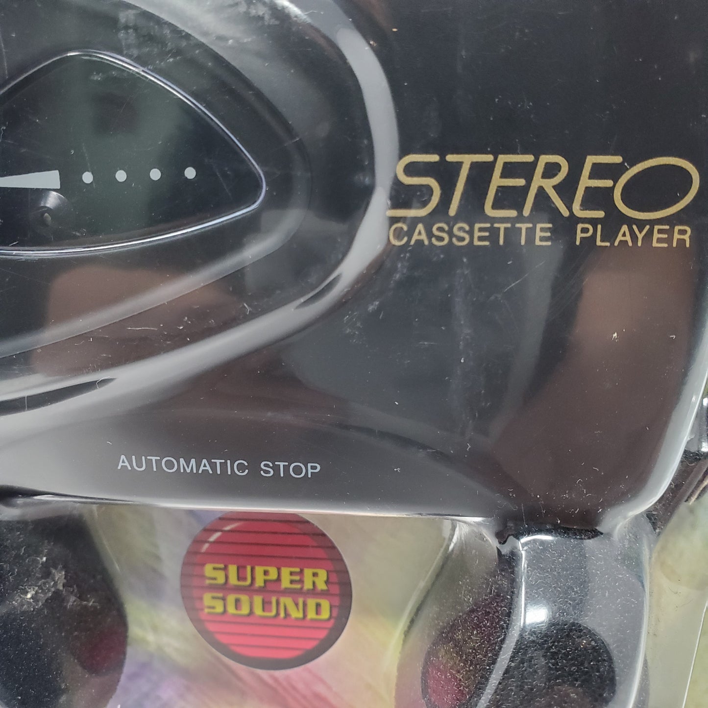 Vintage 1997 street beat 820M black stereo cassette player with headphones new unopened inbox