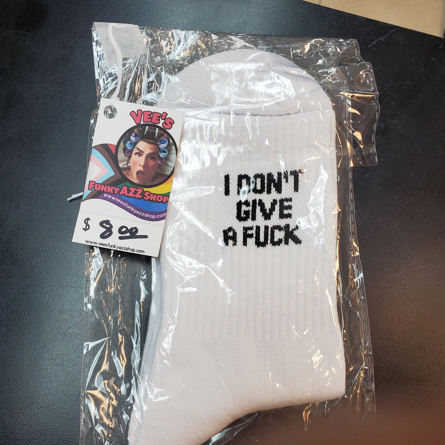 Fashion Statement Socks ...."I DONT GIVE A F**K"  Design