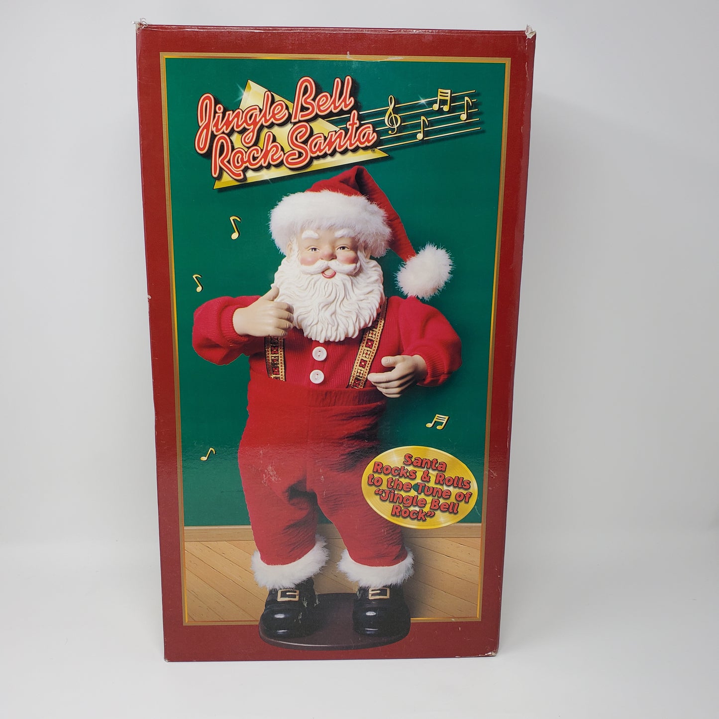 1998 Jingle Bell Rock Dancing Santa with Vintage Store  tags