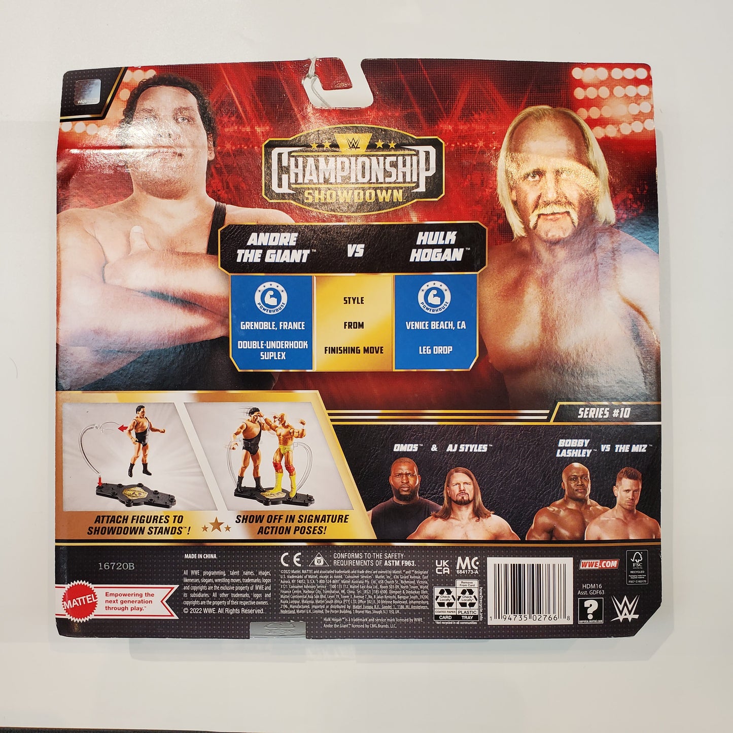 WWF Andre The Giant VS Hulk Hogan Championship showdown series 10 with stand