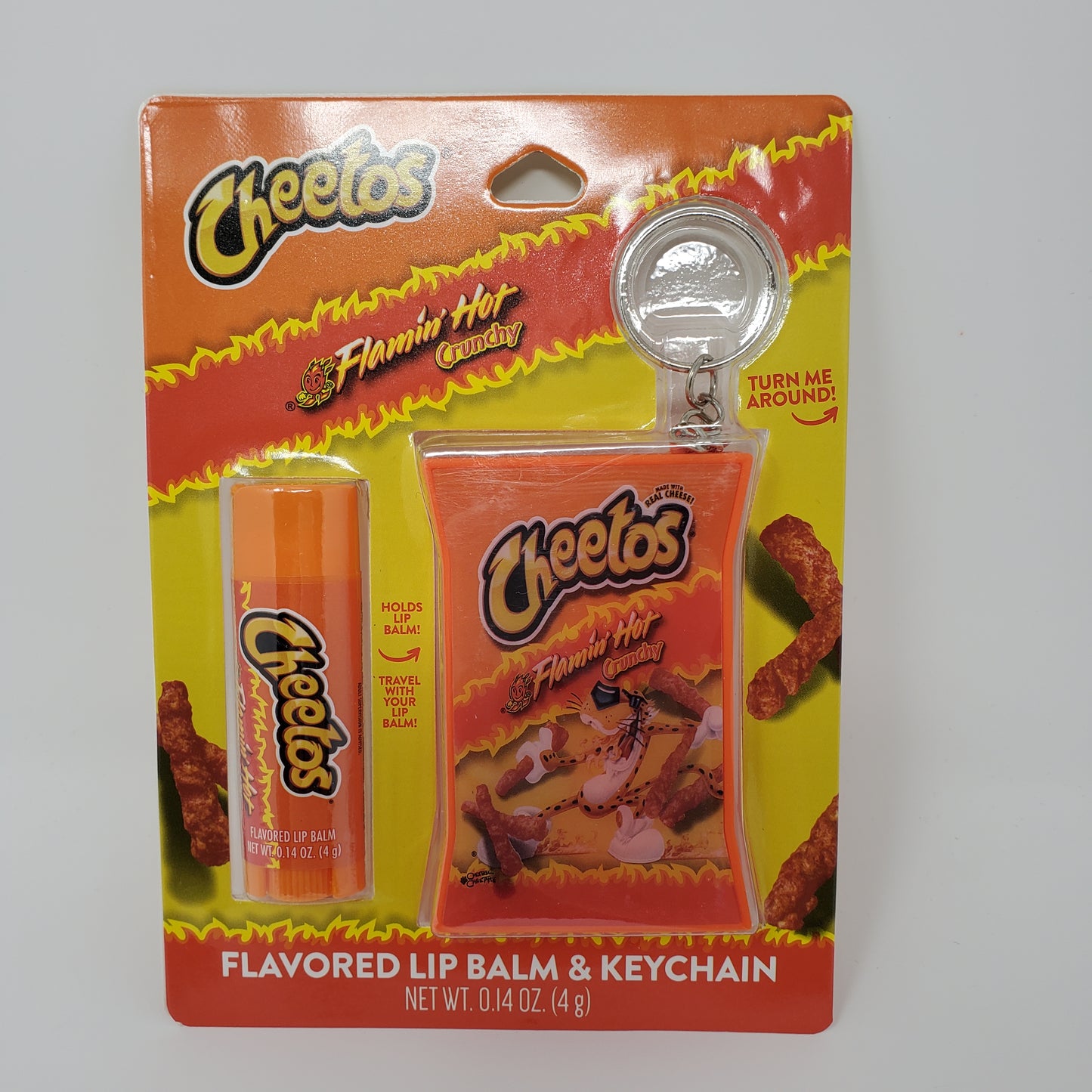 Cheetos Flamin Hot lip balm & keychain – Vee's Funky Azz Shop