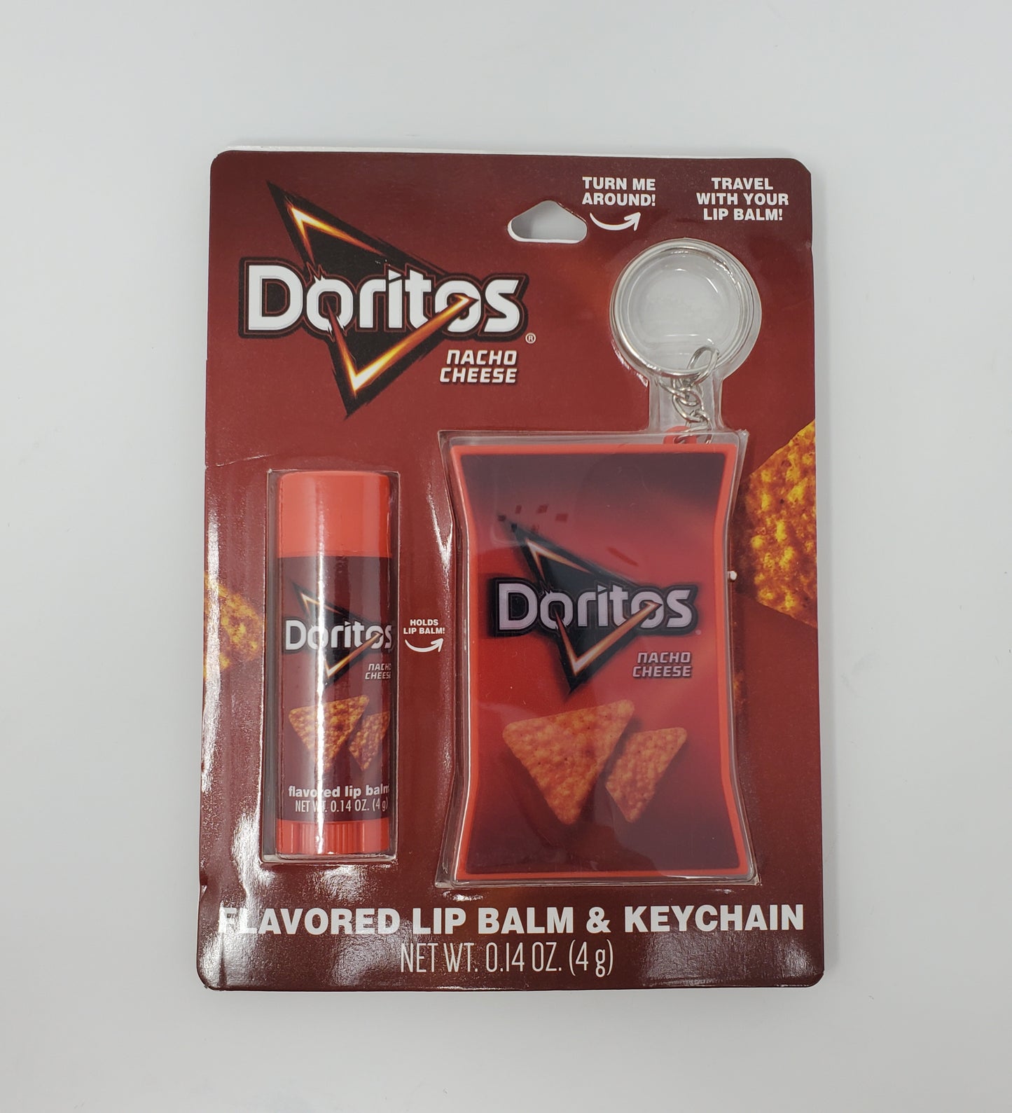 Doritos Nacho Cheese Lip Balm & Keychain