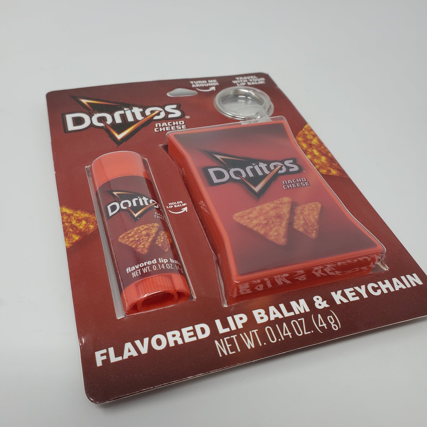 Doritos Nacho Cheese Lip Balm & Keychain