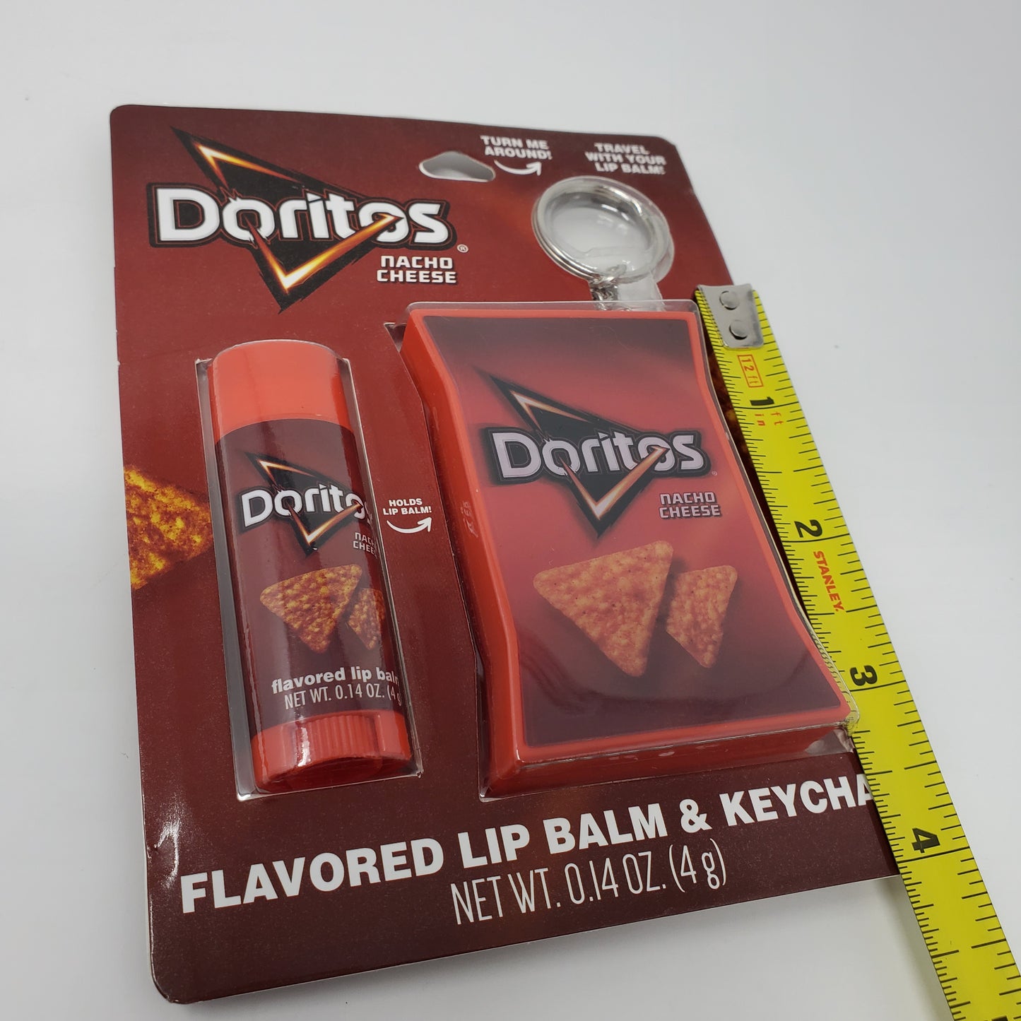 Doritos Nacho Cheese Lip Balm & Keychain