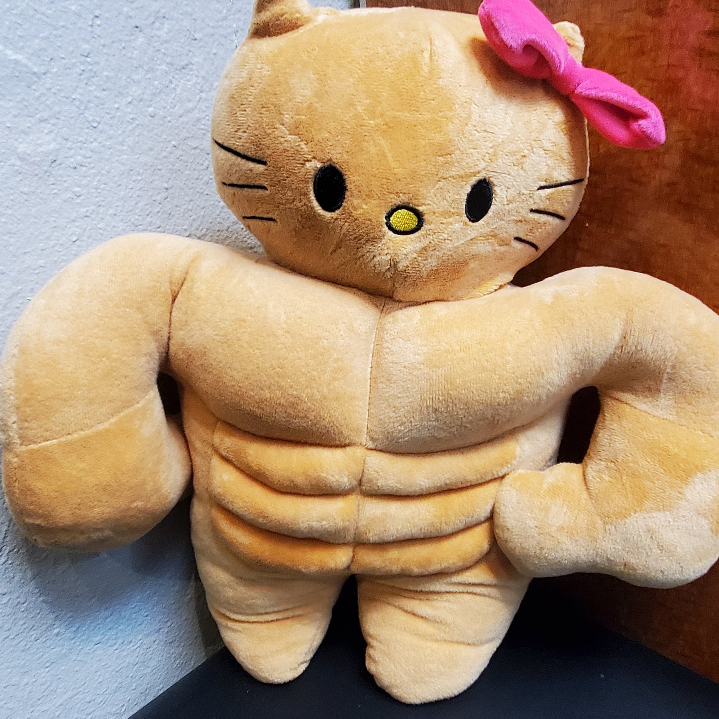 15.75 inch Sanrio Hello Kitty Plush Muscle Hello Kitty