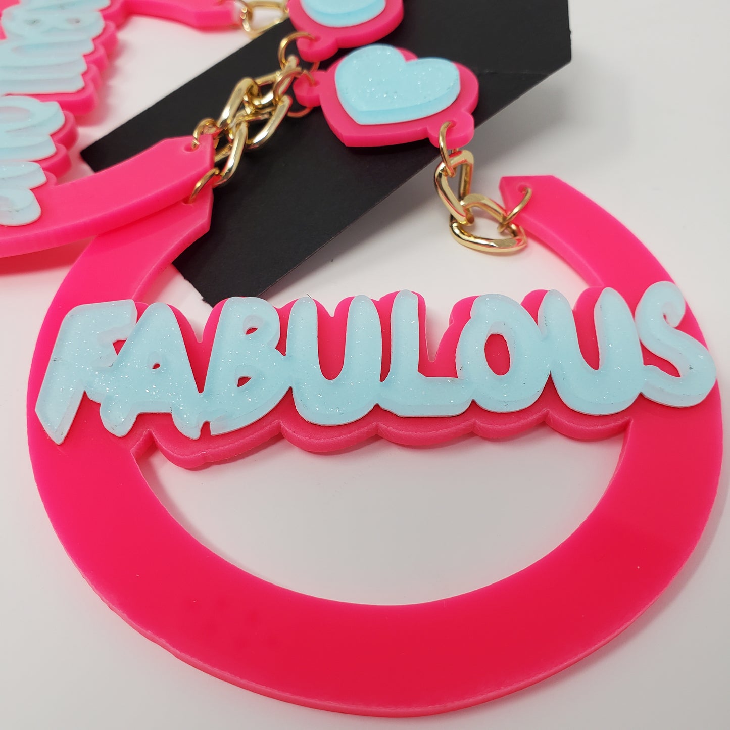 Acrylic 4" Fabulous Earrings