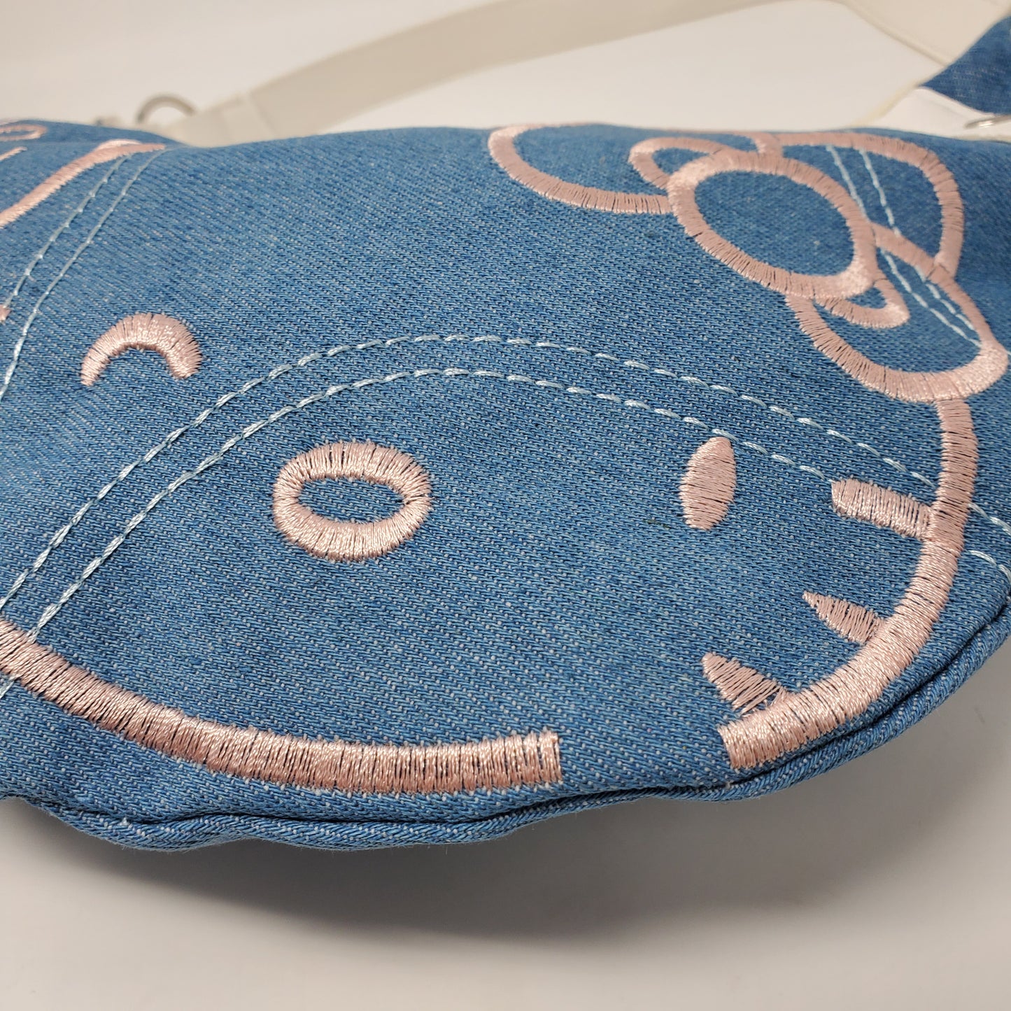 Denim Hello Kitty armpit bag-purse