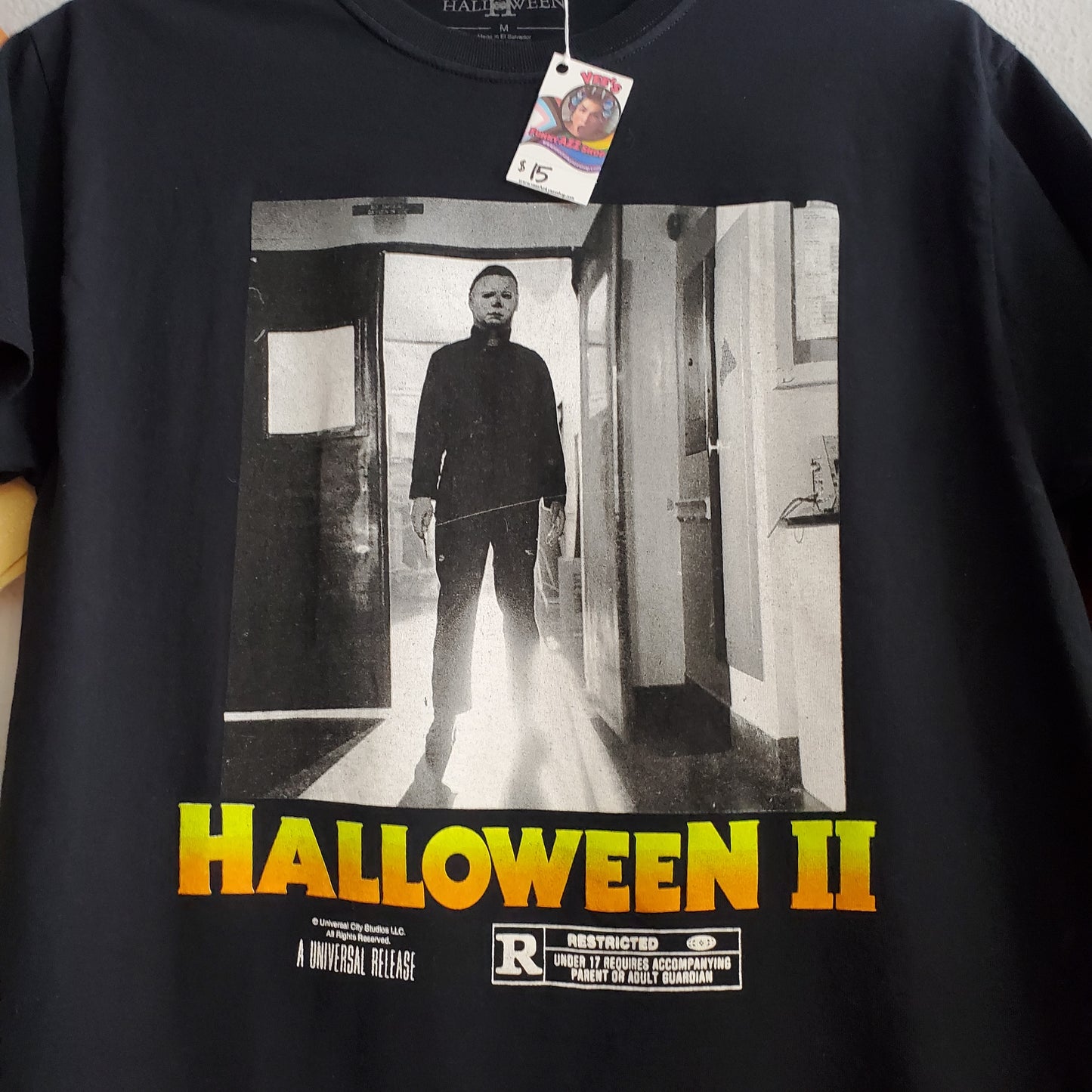 Halloween II Motion Picture Tee Shirt Medium