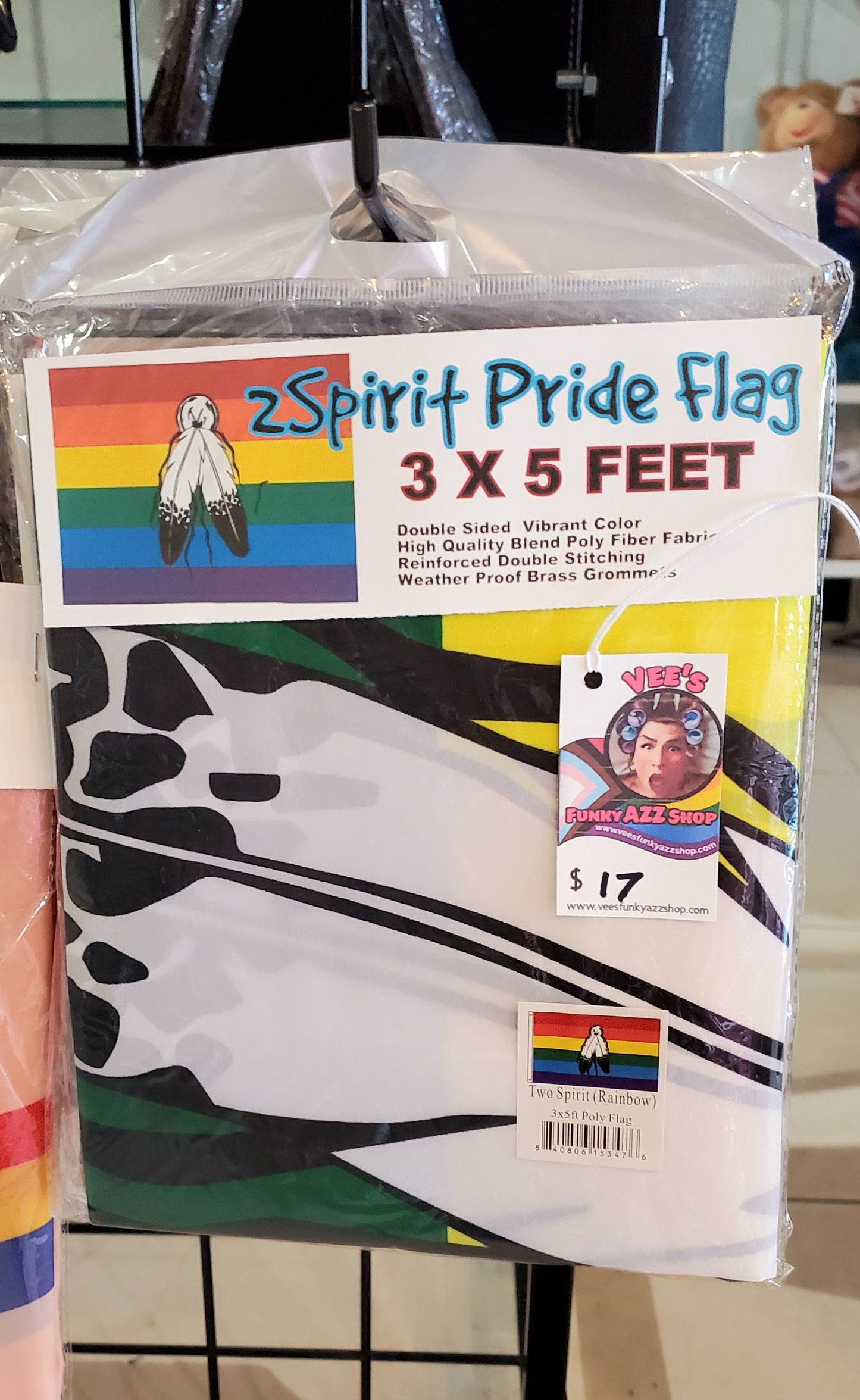 2 Spirit Rainbow Pride Flag -   3 Feet X 5 Feet