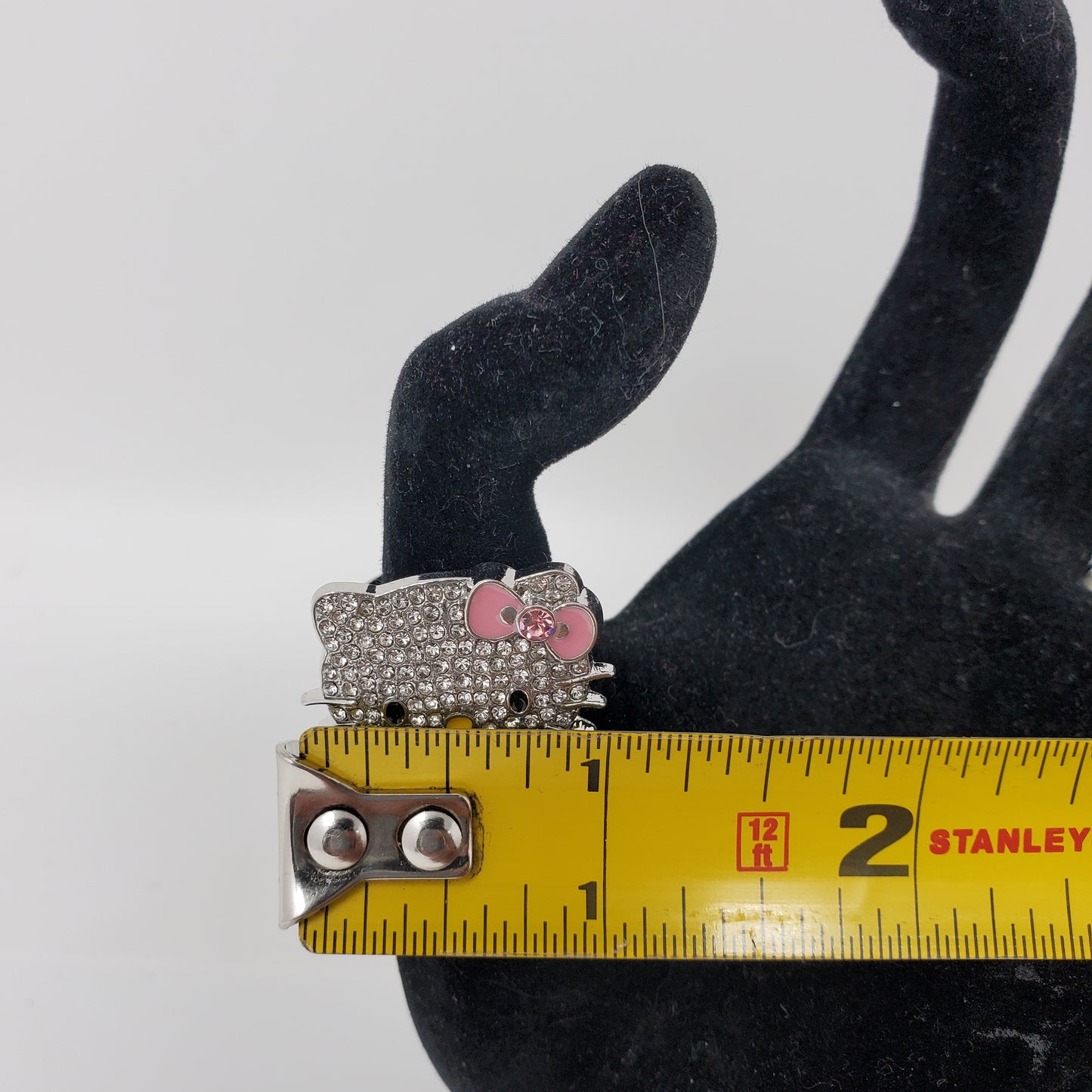 Hello Kitty Rhinestone Ring Adjustable