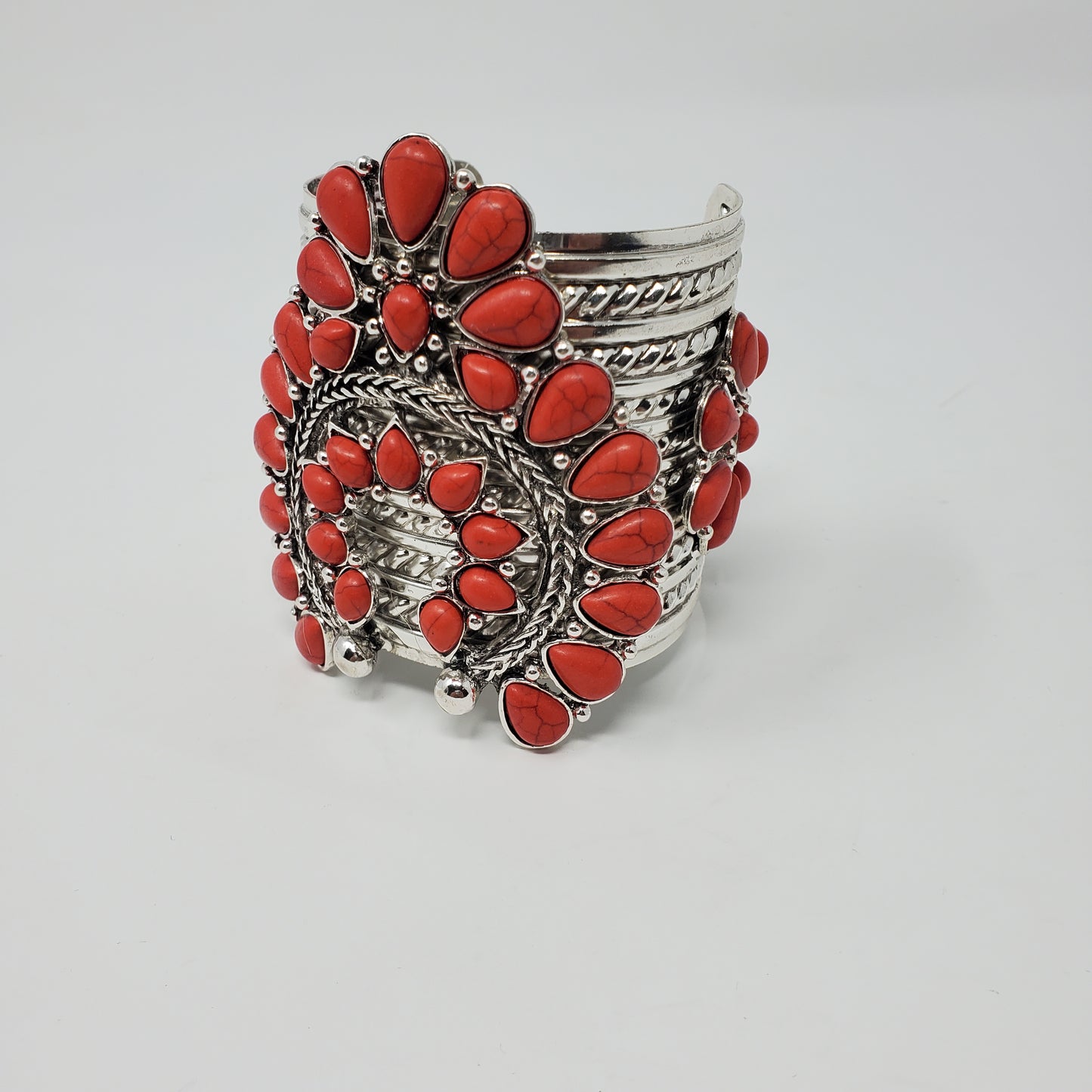 Red Squash Blossom Inspired bracelet