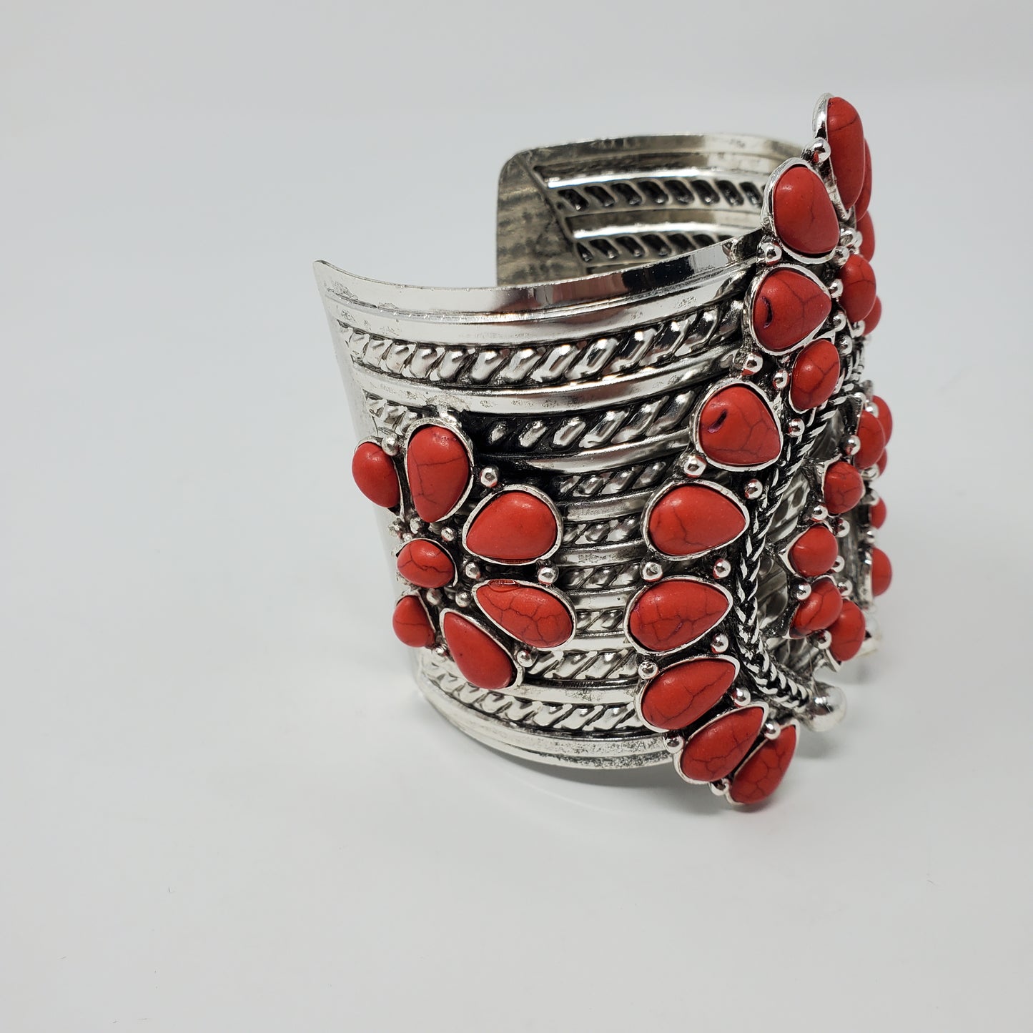 Red Squash Blossom Inspired bracelet