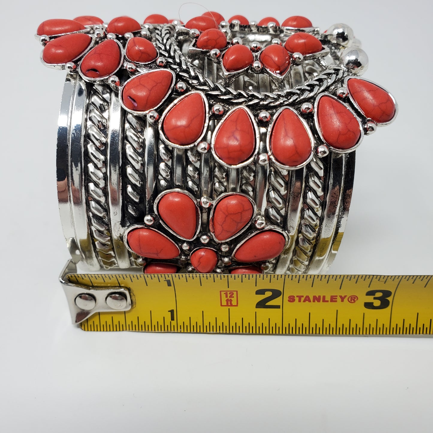 Red Squash Blossom Inspired bracelet