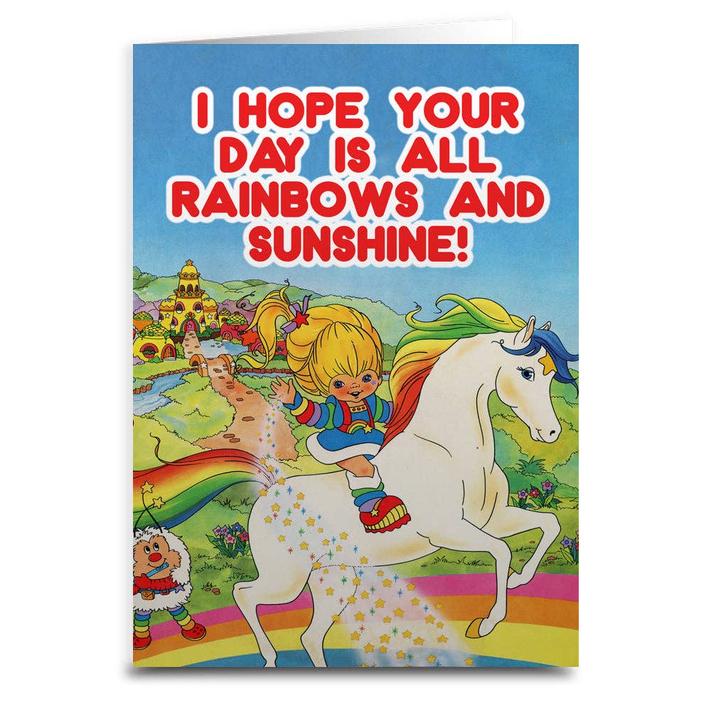 Hope Your Day Is All Rainbows Greeting Card: Card & Envelope Only