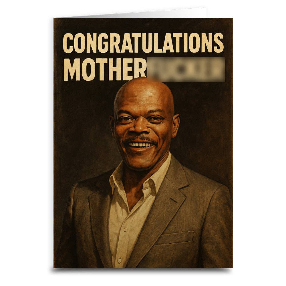 Congratulations Mother F--ker Greeting Card: Card & Envelope Only