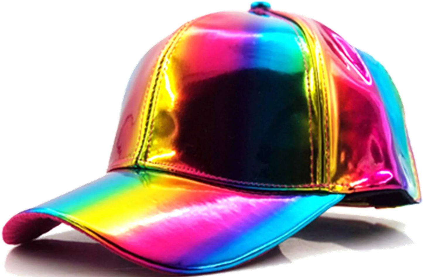 Metallic Rainbow Ball Cap