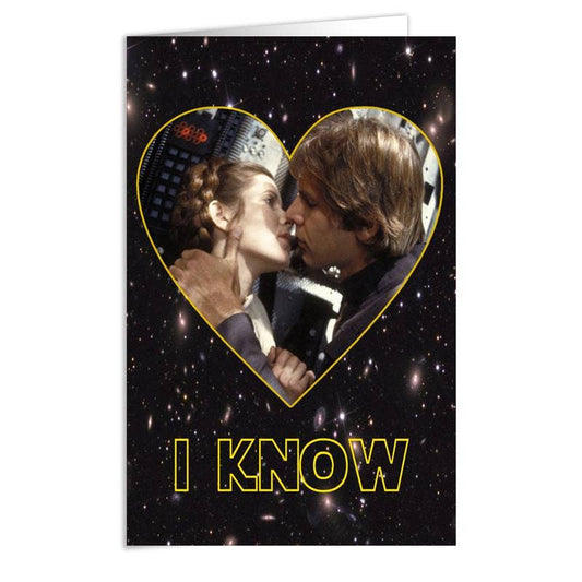 Star Wars Inspired "I Know" Greeting Card: Card & Envelope Only
