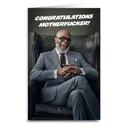 Congratulations Mother F--ker Greeting Card: Card & Envelope Only