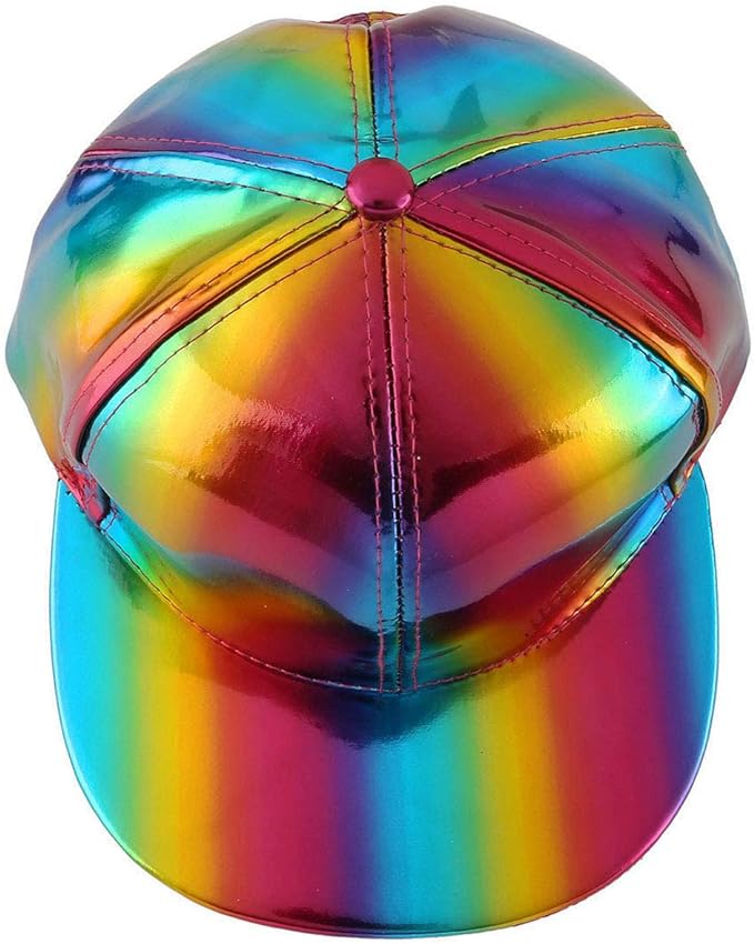 Metallic Rainbow Ball Cap