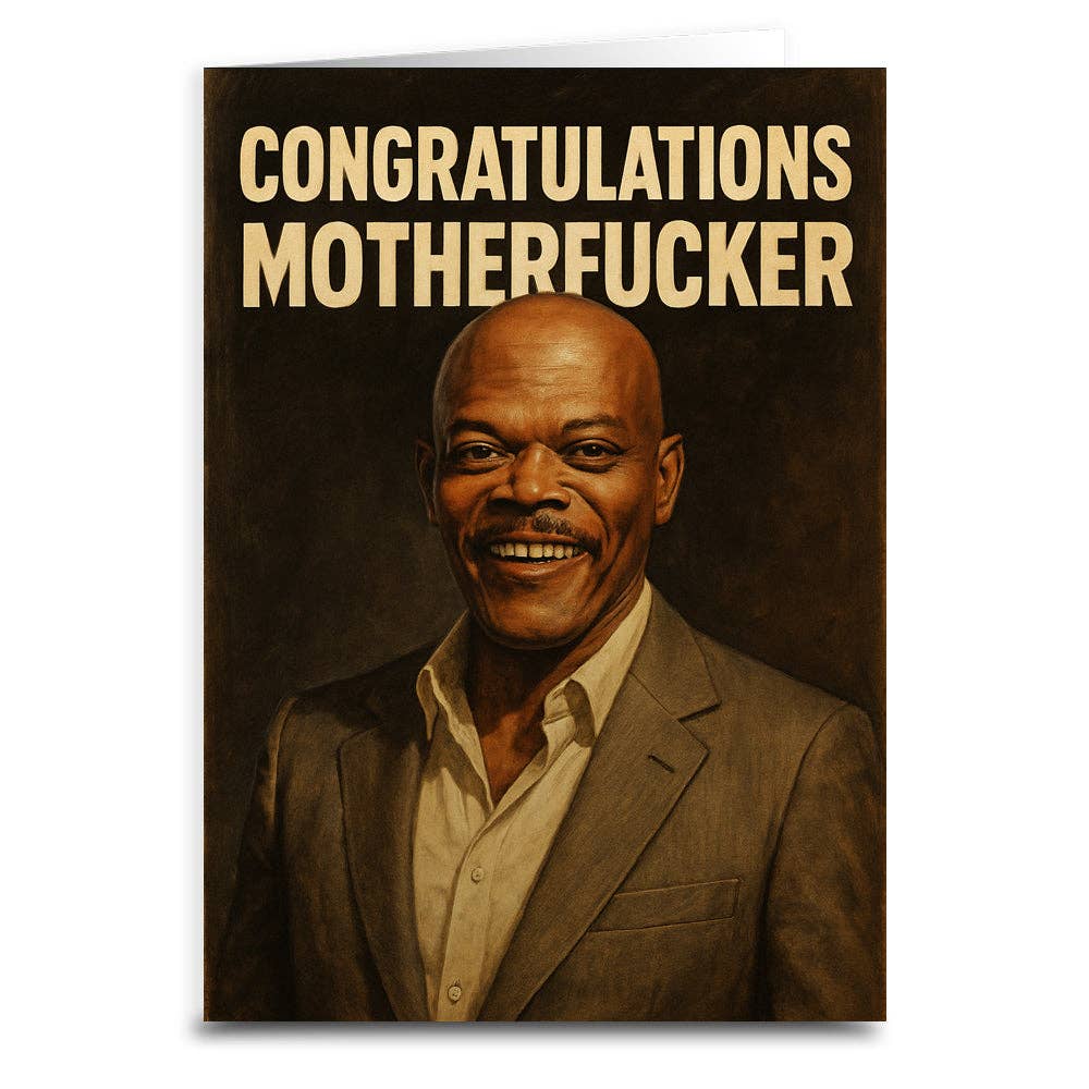 Congratulations Mother F--ker Greeting Card: Card & Envelope Only
