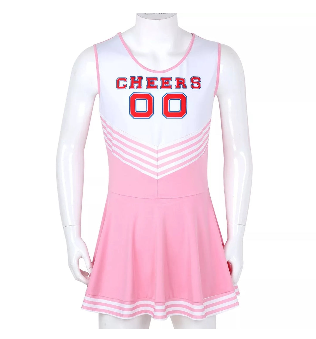 Mens Pink Cheerleading Outfit XL