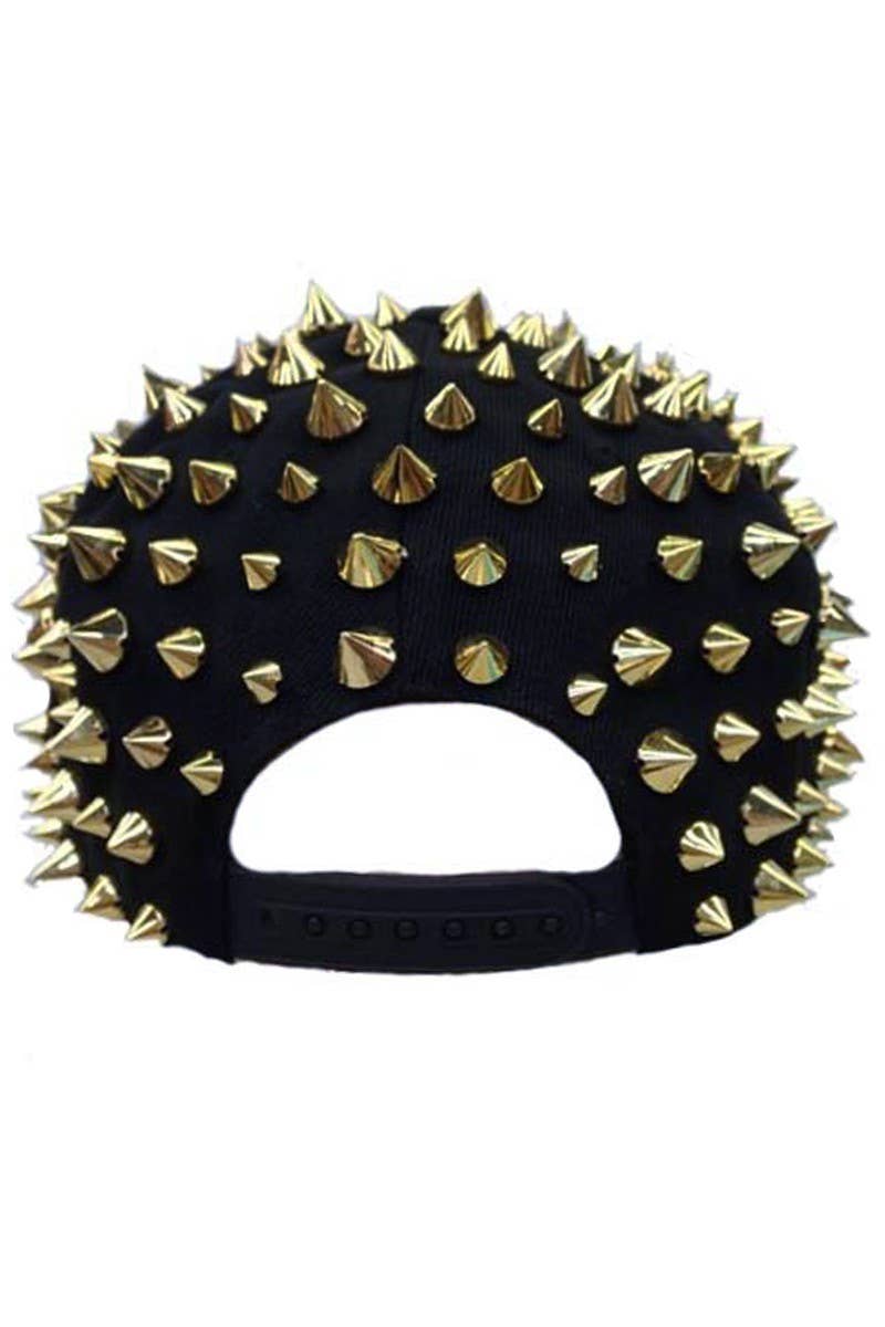 Punk Rock Heavy Metal Studded Snapback: Black/Gold