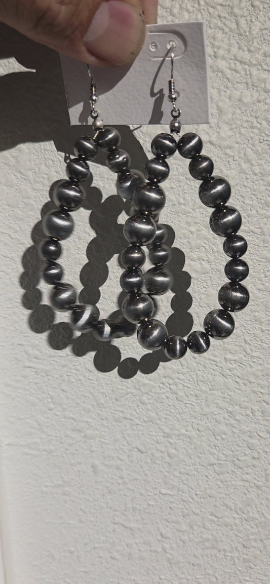 Faux Navajo Pearl Style Dangle Earring