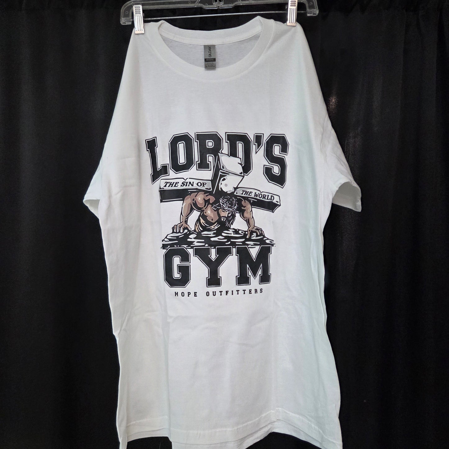 "Lord's Gym-His Pain Your Gain" XL White T shirt